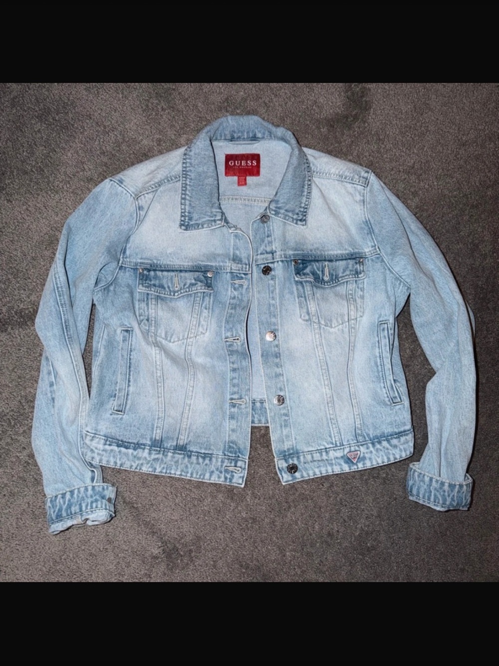GUESS Light Blue Washed Denim Jacket